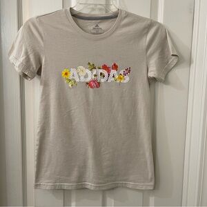 Adidas The Go To Performance Tee - Tan.  Womens: S/P.